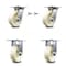 Service Caster 6 Inch Nylon Caster Set with Roller Bearing 2 Swivel Lock and 2 Rigid SCC SCC-35S620-NYR-BSL-2-R-2 - alternate 1